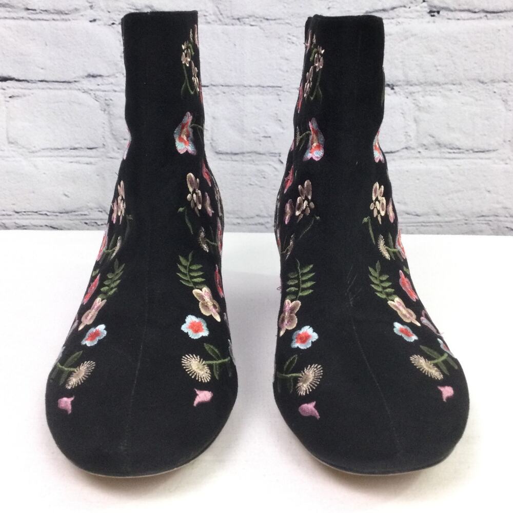 Atmosphere Boho Chic Festival Floral 90s Style Cottage Whimsical Ankle Bootie 9 - Picture 2 of 15